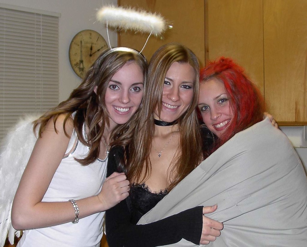 College girls still love Halloween!